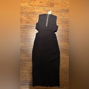 New without tags nasty gal black midi dress